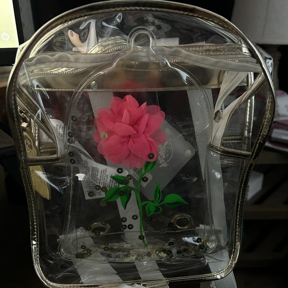 Disney Beauty & The Beast BELLE Clear Backpack